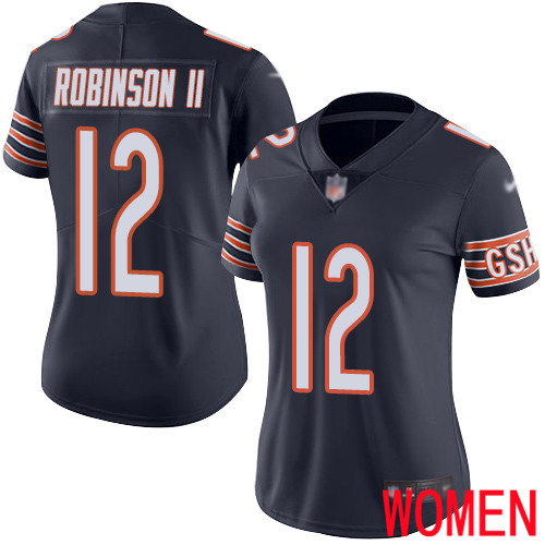 Chicago Bears Limited Navy Blue Women Allen Robinson Home Jersey NFL Football #12 Vapor Untouchable->women nfl jersey->Women Jersey